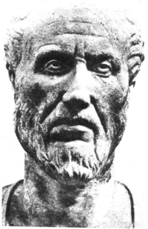 Marble bust in the Vatican often identified as Plotinus