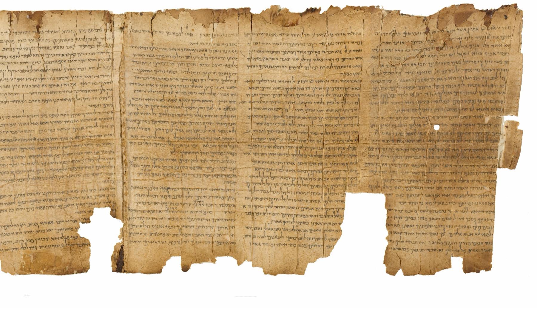 A section of the Great Isaiah Scroll from Qumran