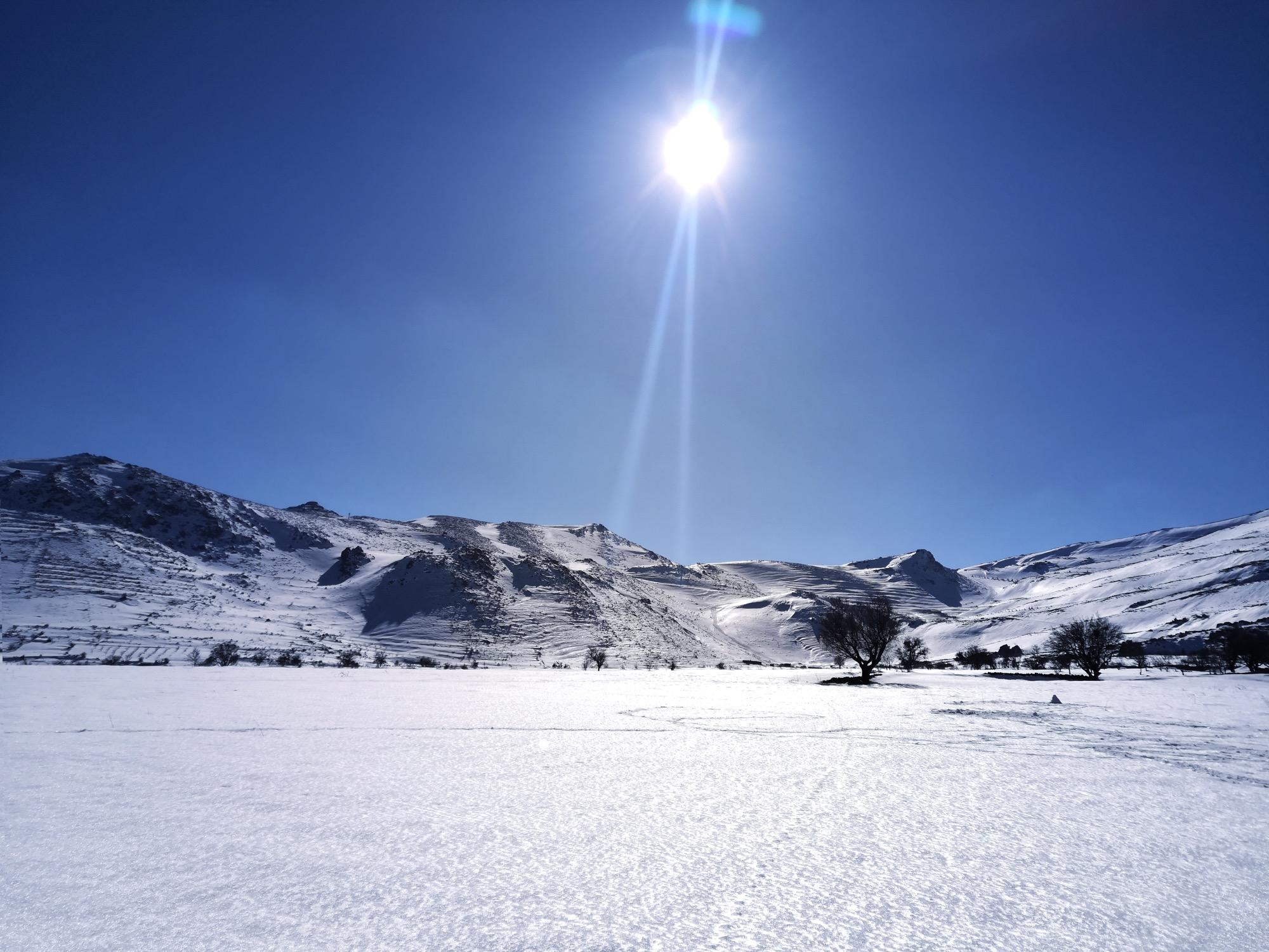 Snow on the Mount Hermon massif, the mountain 1 Enoch names as the Watchers’ descent