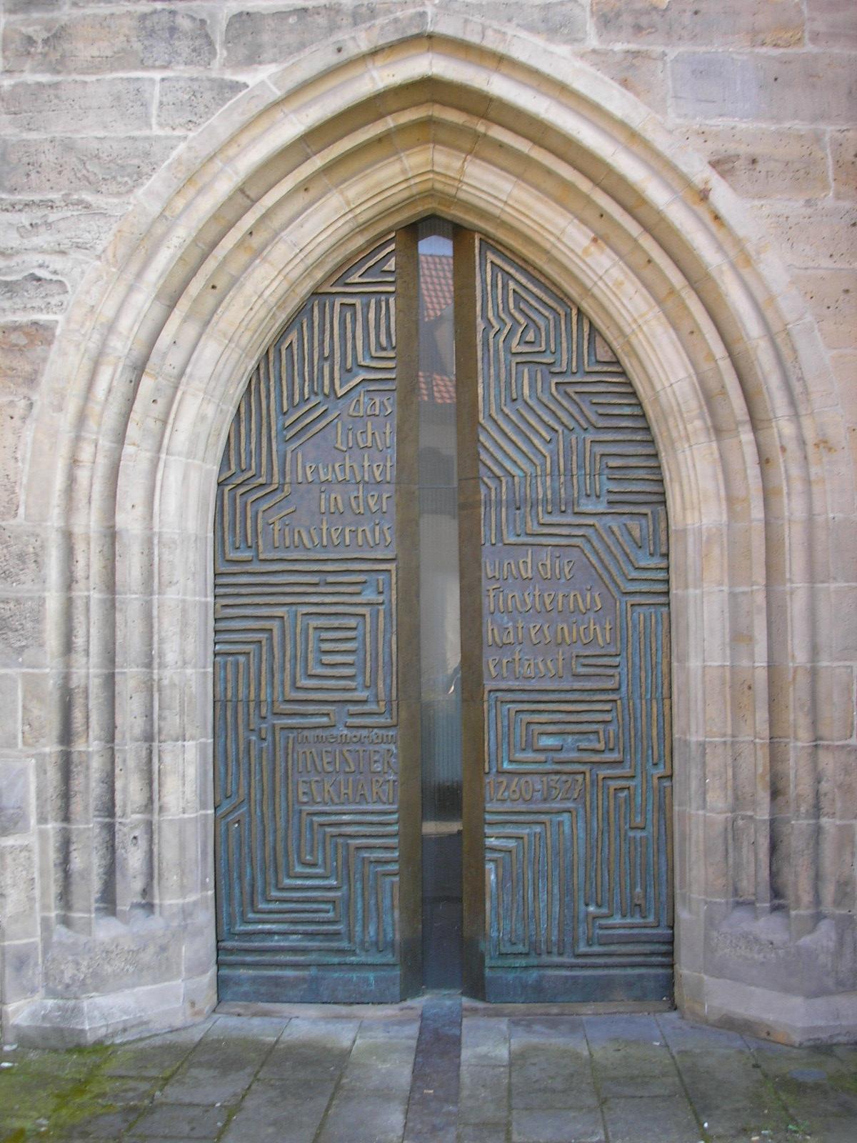 The Meister Eckhart portal of the Predigerkirche in Erfurt