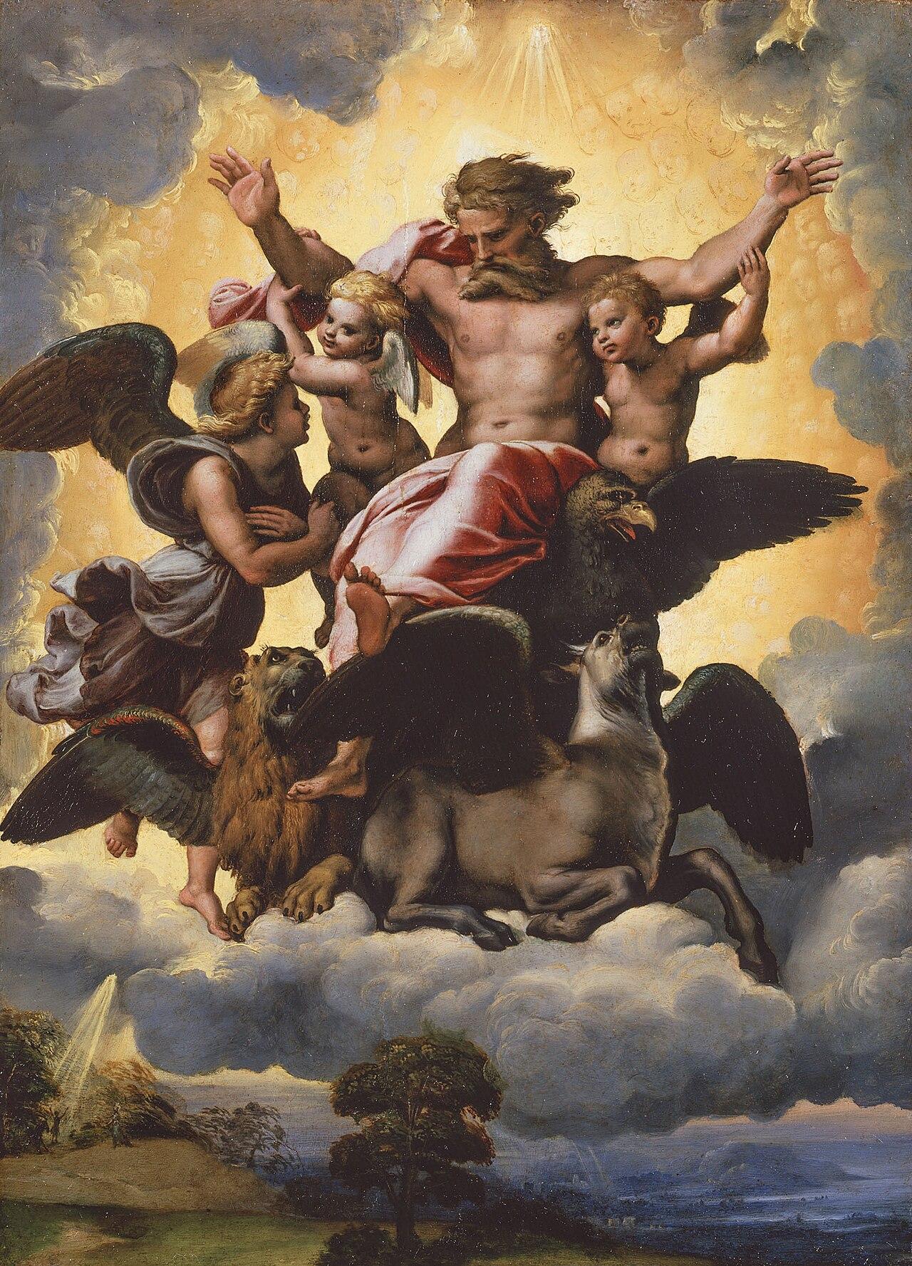 Raphael’s painting of Ezekiel’s vision of divine glory