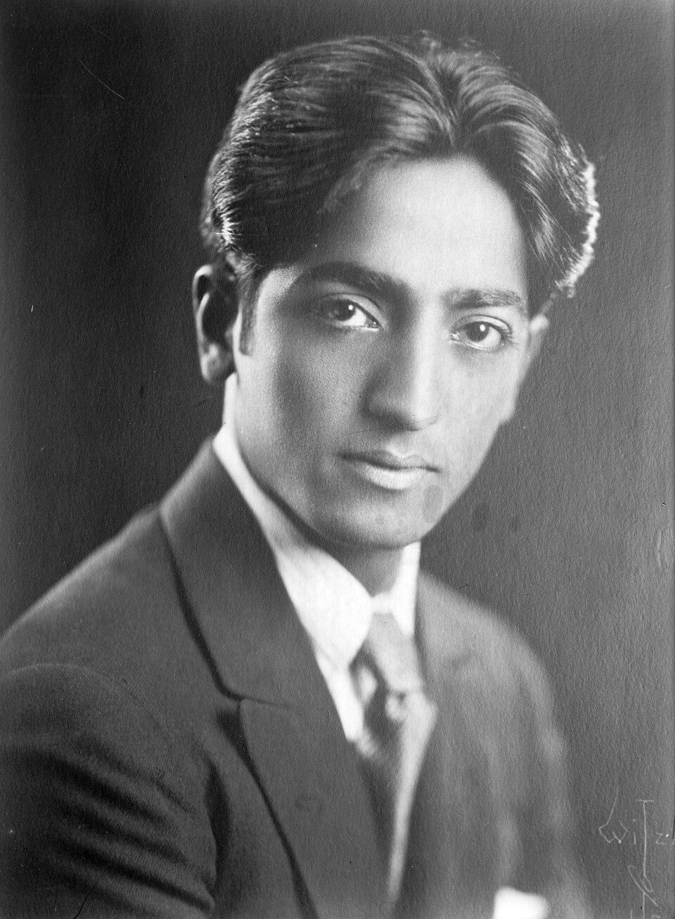 Photograph of Jiddu Krishnamurti
