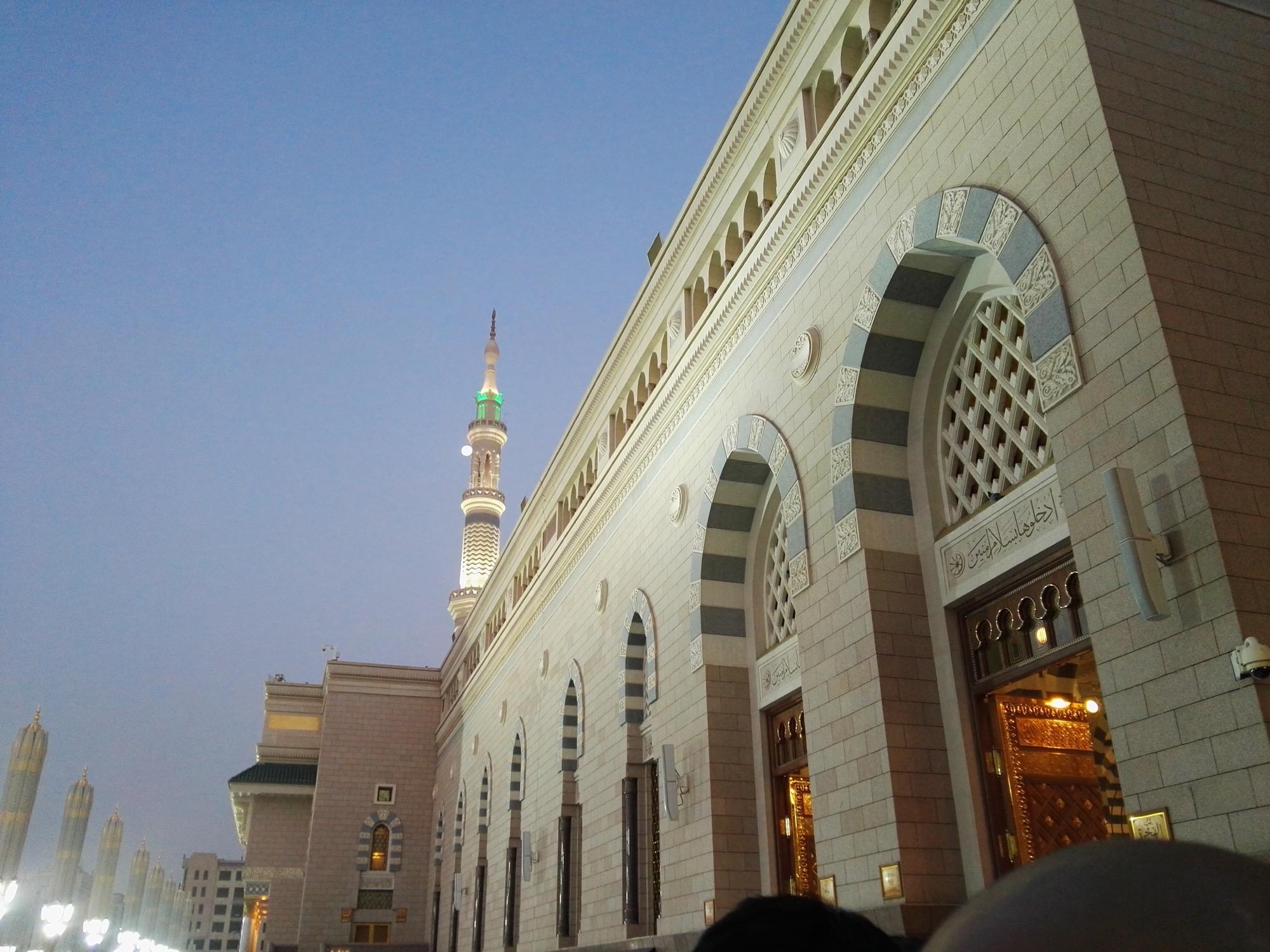The Prophet’s Mosque in Medina, established in Muhammad’s lifetime