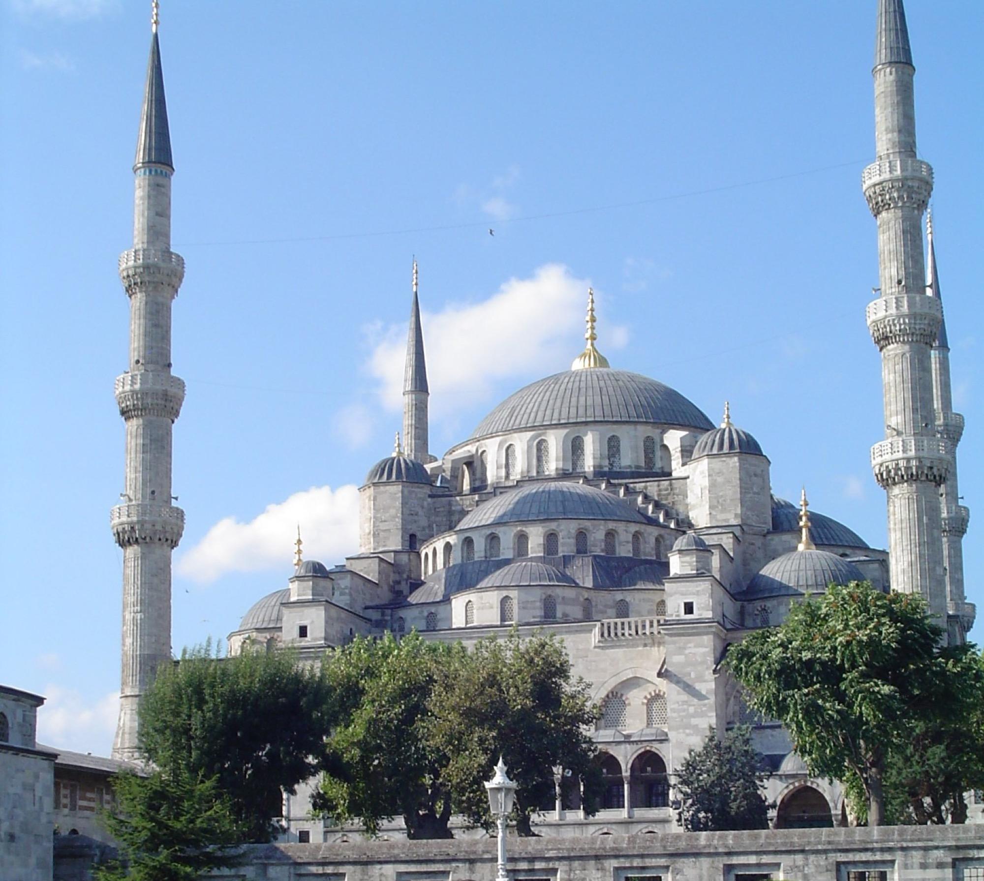 The Sultan Ahmed Mosque in Istanbul, often called the Blue Mosque